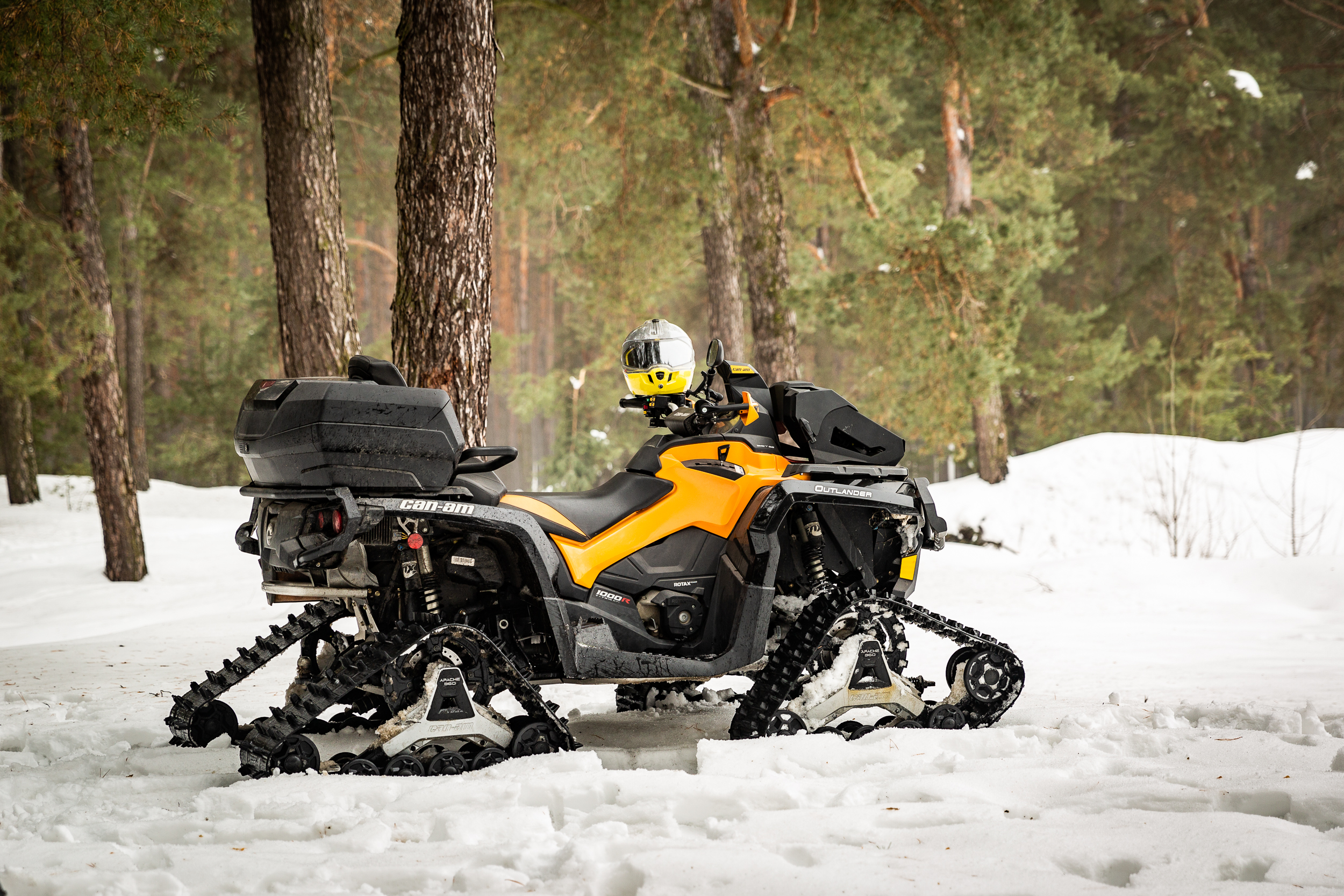 На чому їздити взимку? Гусениці «APACHE 360» і «Backcountry» для квадроциклів Can-Am. На чому їздити взимку? Гусениці «APACHE 360» і «Backcountry» для квадроциклів Can-Am.